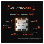 AMD Ryzen 5 7500F Desktop Processor 1