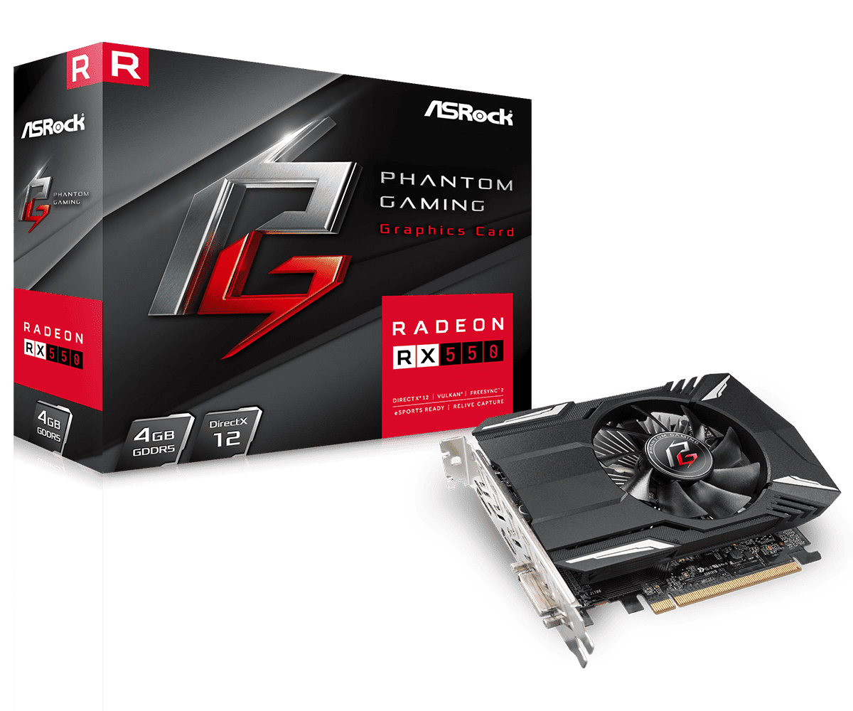 AsRock Phantom RX 550 Radeon 4GB 5 AsRock Phantom RX 550 Radeon 4GB 5