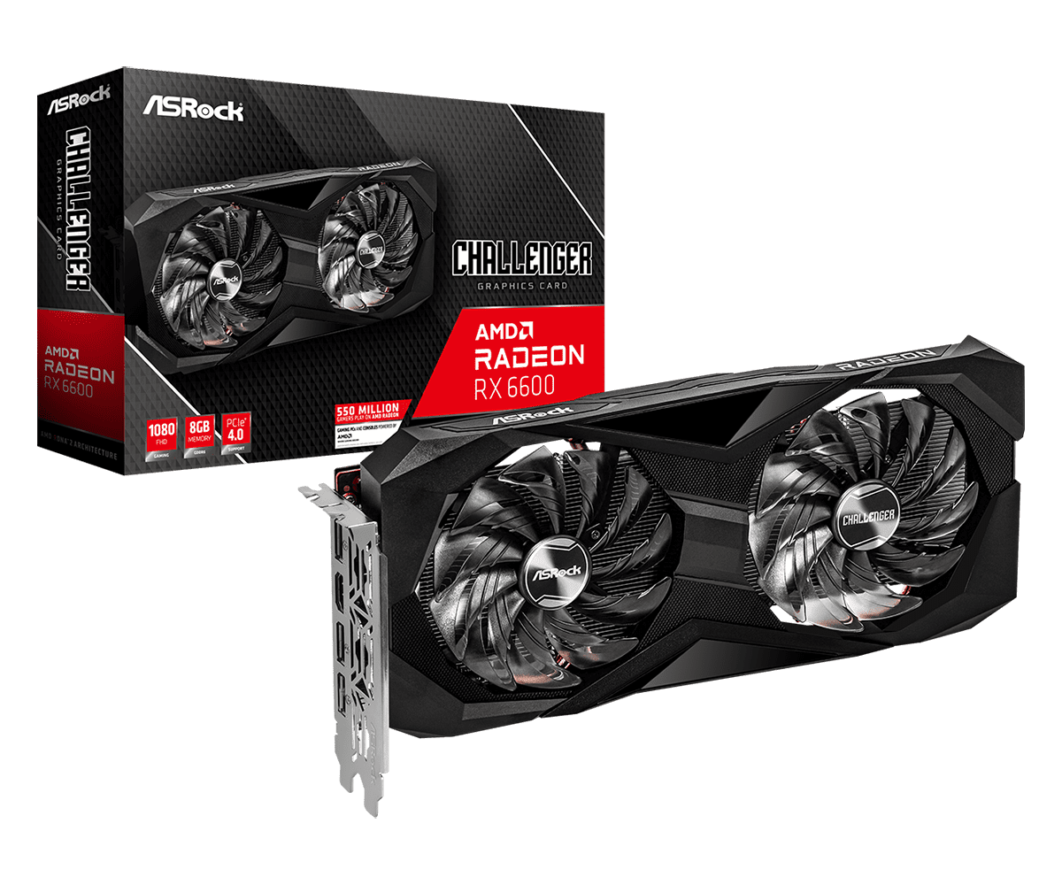 AsRock RX 6600 Challenger D 8GB AMD Radeon AsRock RX 6600 Challenger D 8GB AMD Radeon