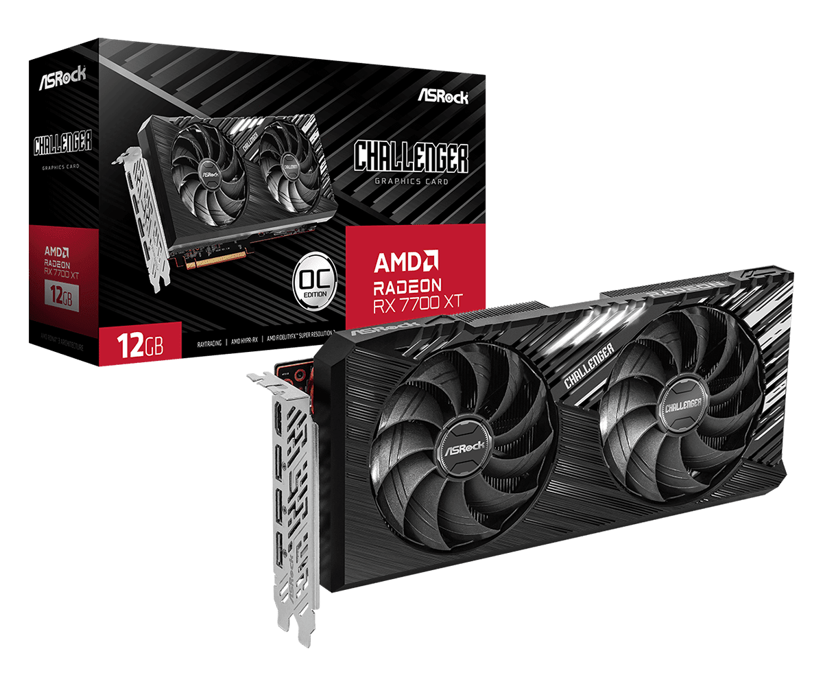 AsRock RX 7700 XT Challenger 12GB OC AsRock RX 7700 XT Challenger 12GB OC