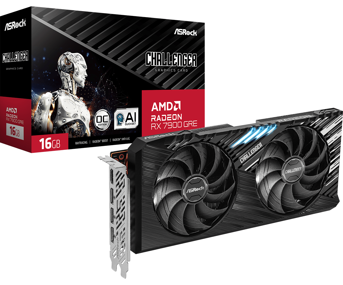 AsRock RX 7900 GRE Challenger 16GB Graphics Card AsRock RX 7900 GRE Challenger 16GB Graphics Card