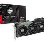 AsRock RX 9070 XT Steel Legend Dark 16GB Graphics Card 1
