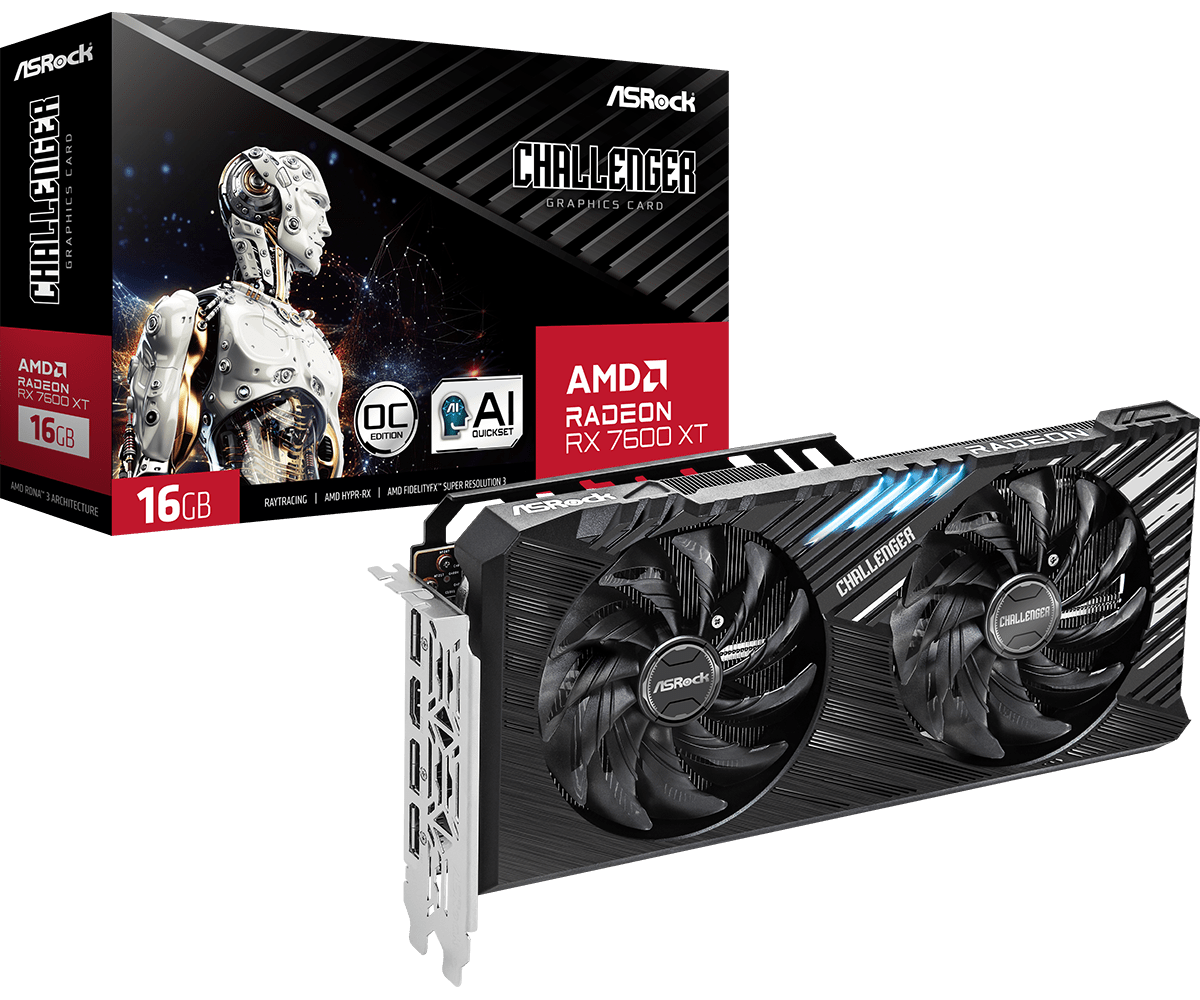 AsRock RX7600 XT 16GB Challenger AsRock RX7600 XT 16GB Challenger