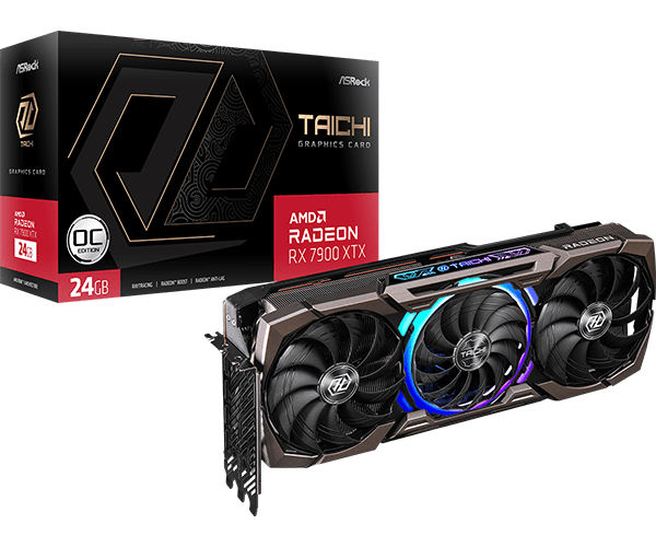 AsRock Radeon RX 7900 XTX Taichi 24GB OC Graphics Card 1 1
