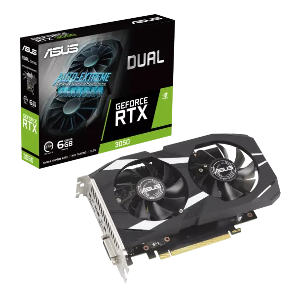 Asus Dual GeForce RTX 3050 6GB GDDR6 Graphics Card 10