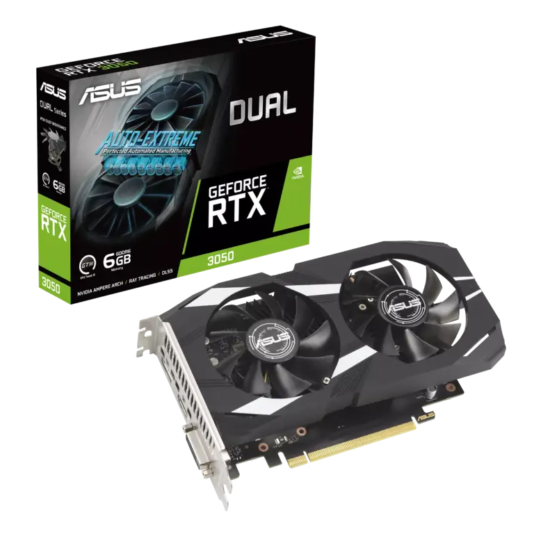 Asus Dual GeForce RTX 3050 6GB GDDR6 Graphics Card 10