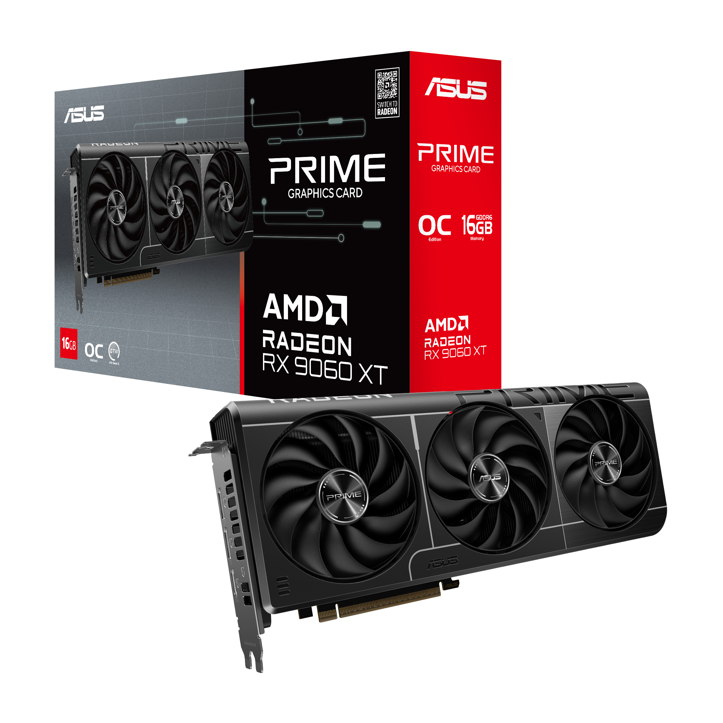 Asus Prime Radeon RX 9060 XT 16GB GDDR6 OC Edition 10