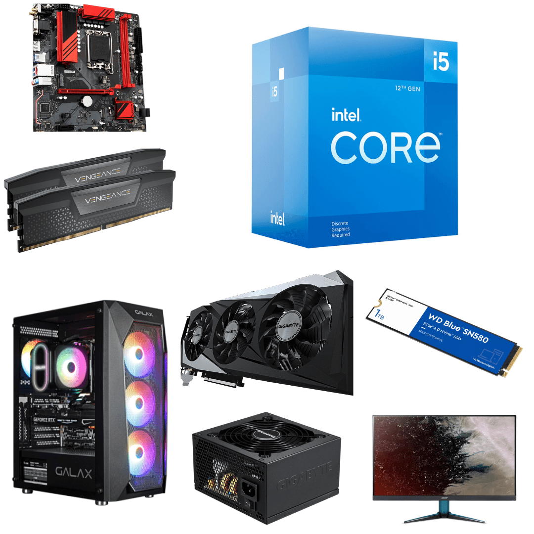 Core i5 12400F with Gigabyte B760M Gaming AC Core i5 12400F with Gigabyte B760M Gaming AC