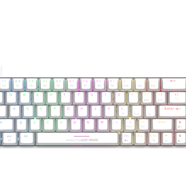 Cosmic Byte Artemis White 68 RGB Keyboard 1