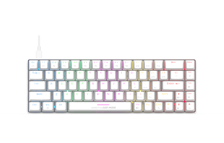 Cosmic Byte Artemis White 68 RGB Keyboard 1