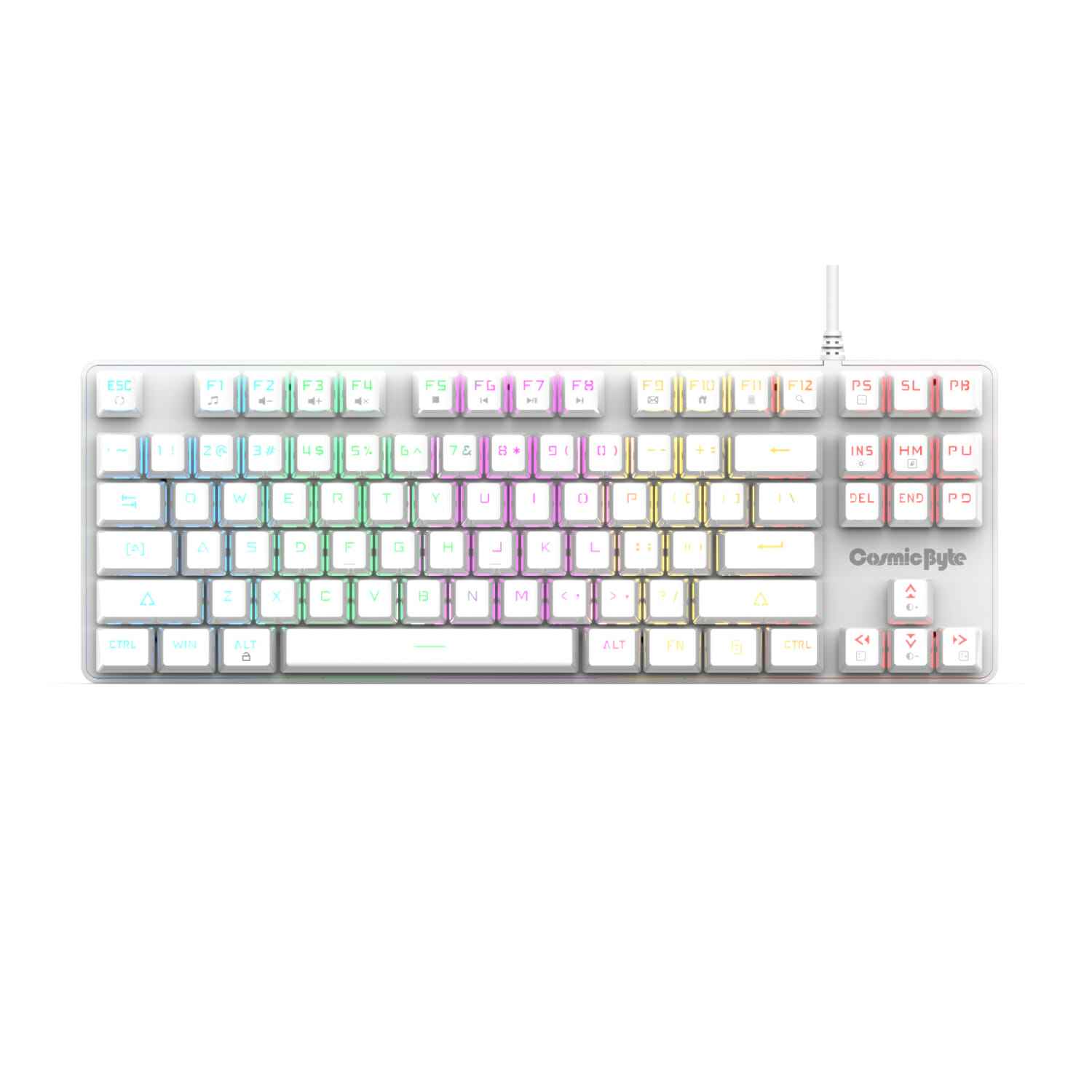 Cosmic Byte Firefly White RGB Keyboard Cosmic Byte Firefly White RGB Keyboard