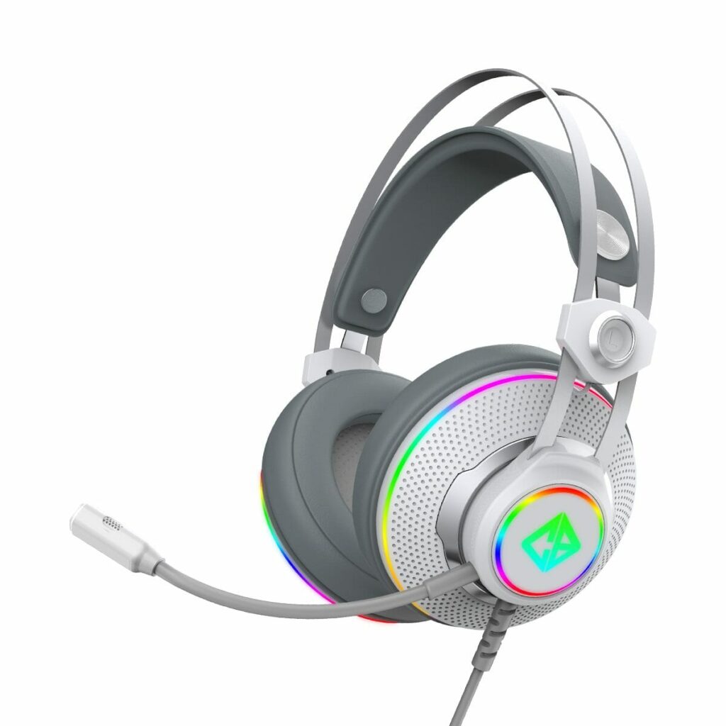 Cosmic Byte Proteus RGB White Headset 1