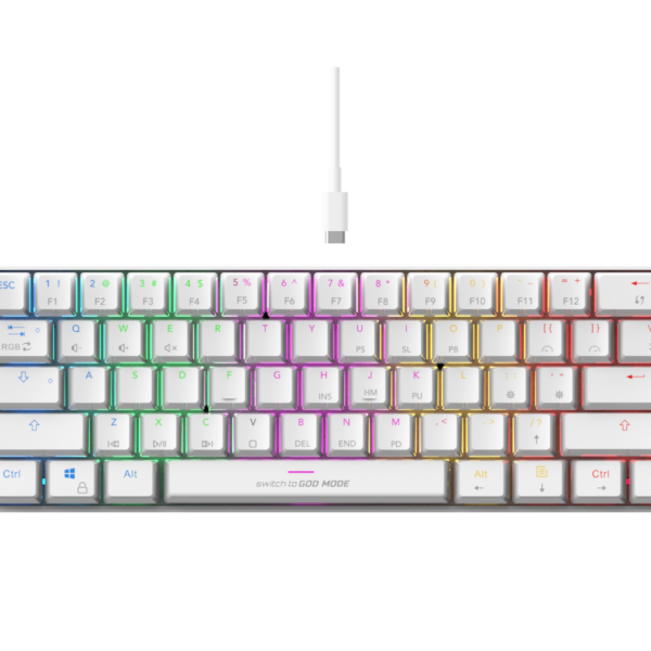 Cosmic Byte Themis White Gaming Keyboard 1