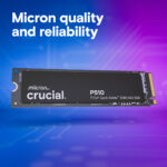 Crucial P510 1TB NVME Gen5 SSD 4