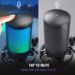 FIFINE AmpliGame A6V USB Black Microphone 5