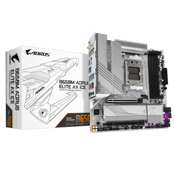 Gigabyte B650M Aorus Elite AX ICE AM5 Motherboard 1