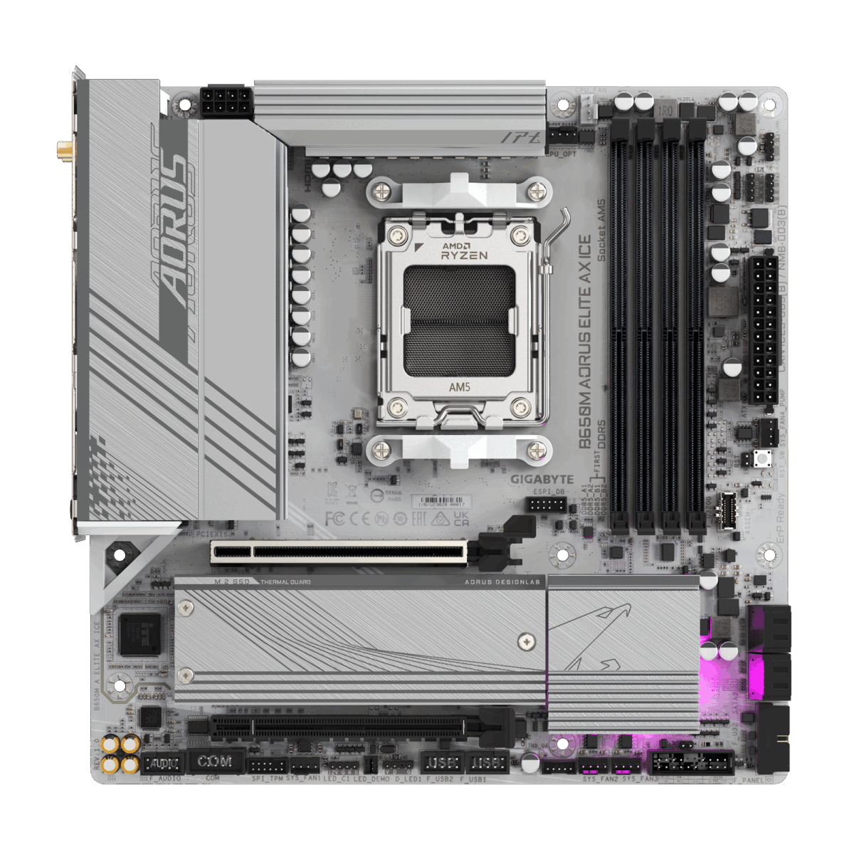 Gigabyte B650M Aorus Elite AX ICE AM5 Motherboard 2
