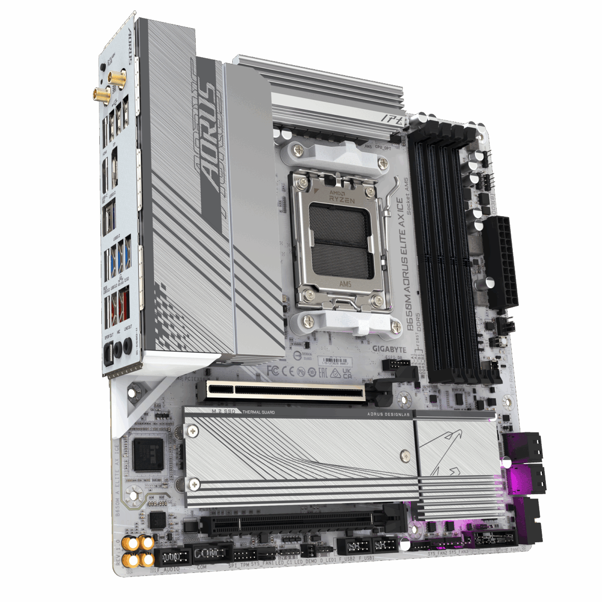 Gigabyte B650M Aorus Elite AX ICE AM5 Motherboard 3