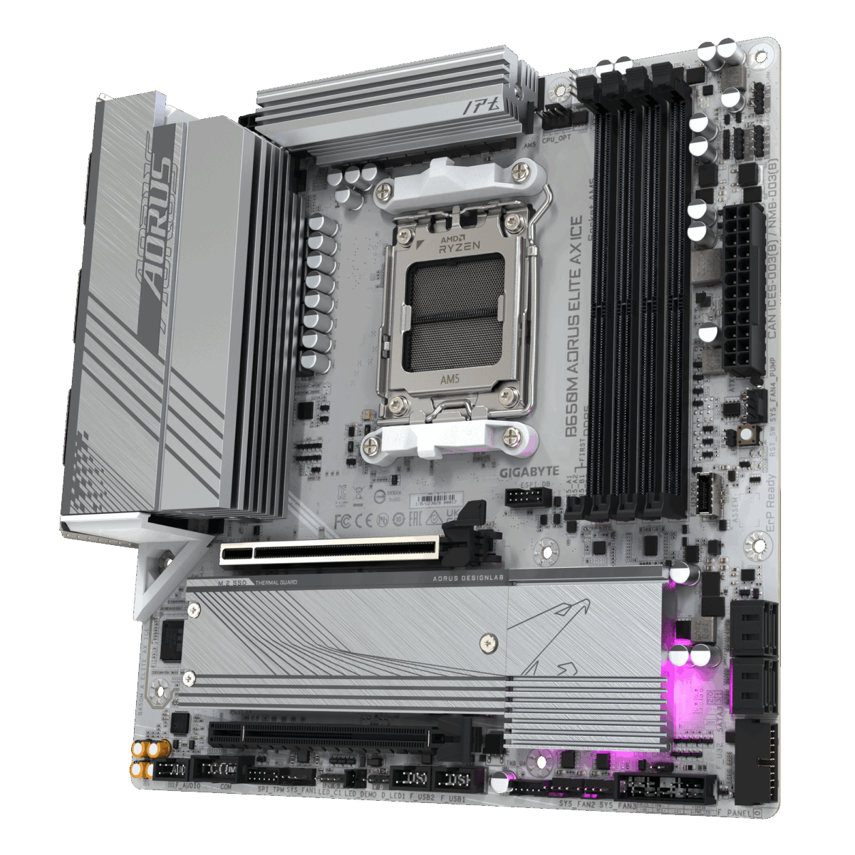 Gigabyte B650M Aorus Elite AX ICE AM5 Motherboard 4