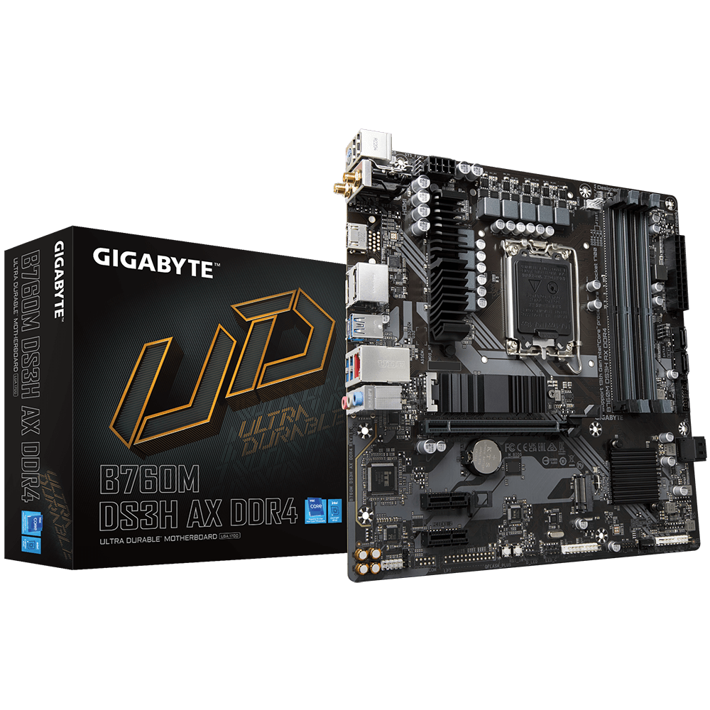Gigabyte B760M DS3H AX DDR4 Motherboard Gigabyte B760M DS3H AX DDR4 Motherboard