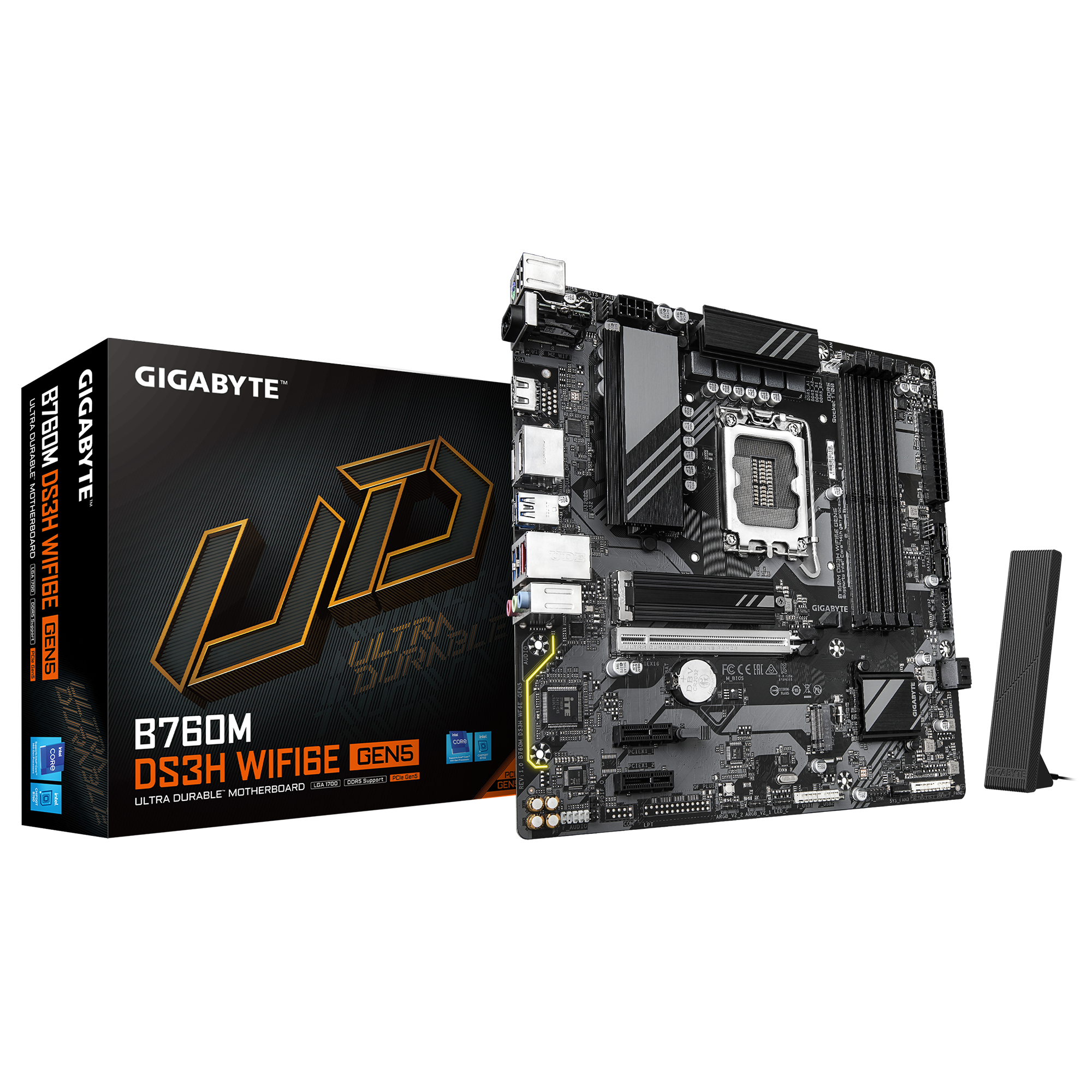 Gigabyte B760M DS3H WiFi6E Gen5 1 Gigabyte B760M DS3H WiFi6E Gen5 1