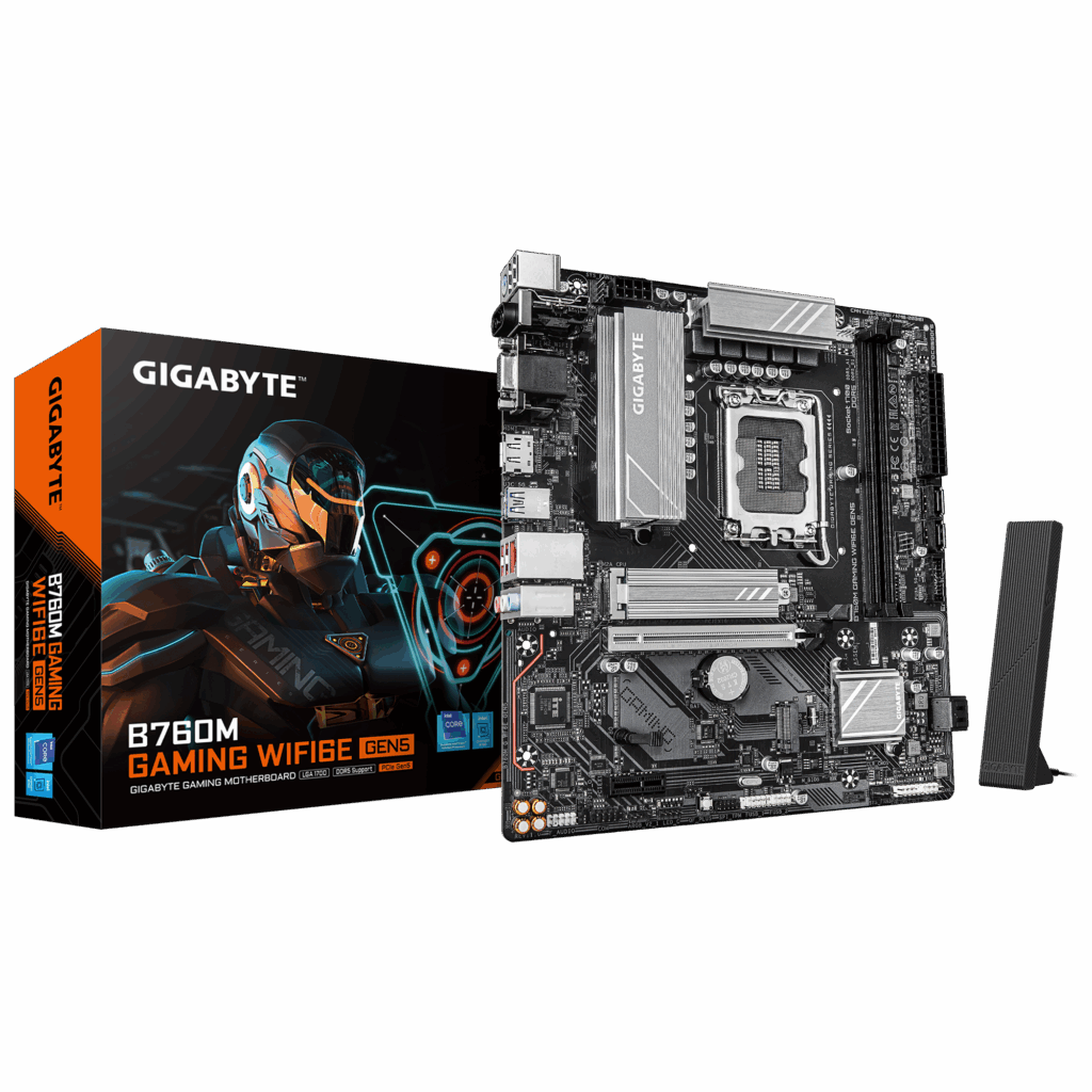 Gigabyte B760M Gaming WiFi6E Gen5 DDR5 Motherboard 1