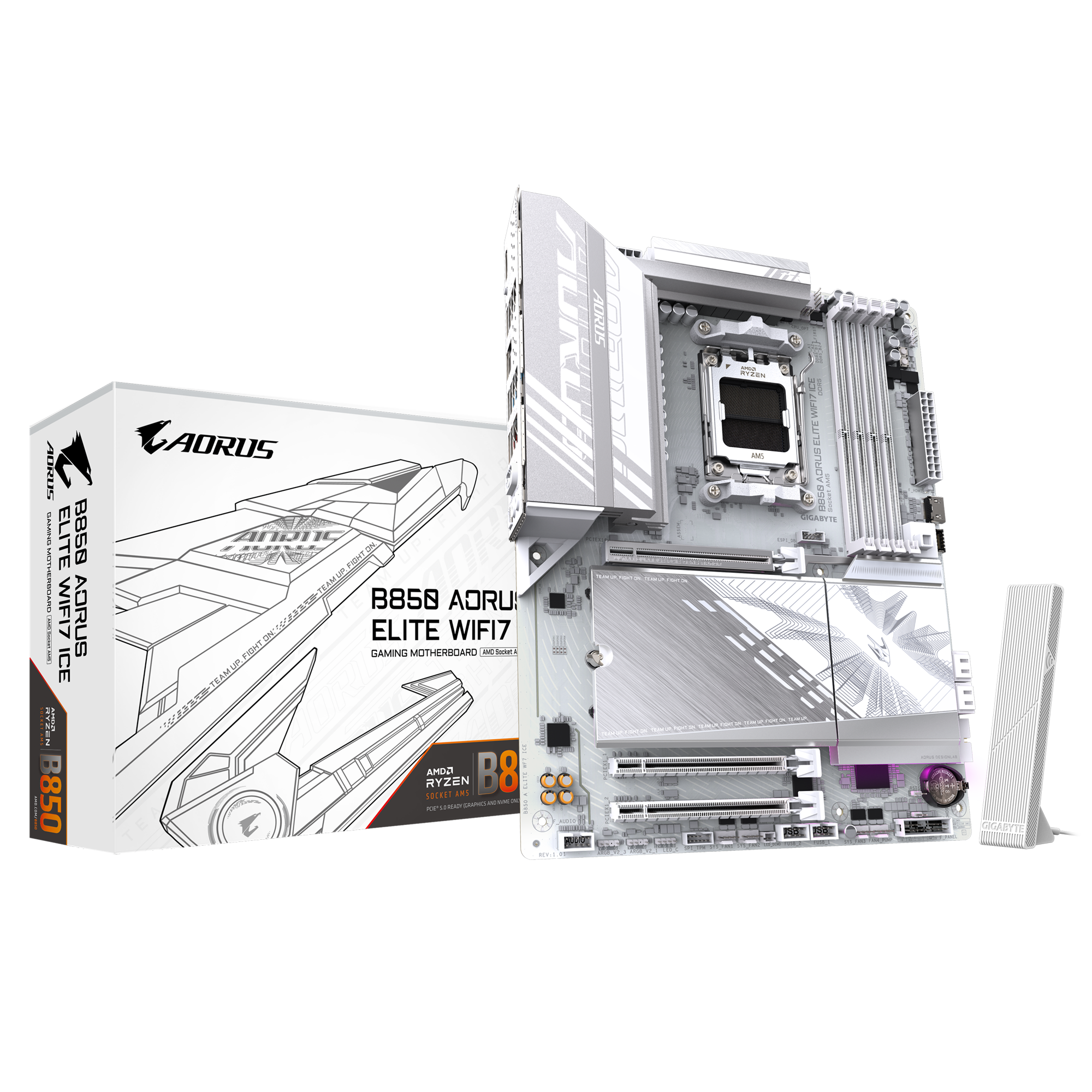 Gigabyte B850 Aorus Elite WiFi7 ICE Motherboard 1 Gigabyte B850 Aorus Elite WiFi7 ICE Motherboard 1