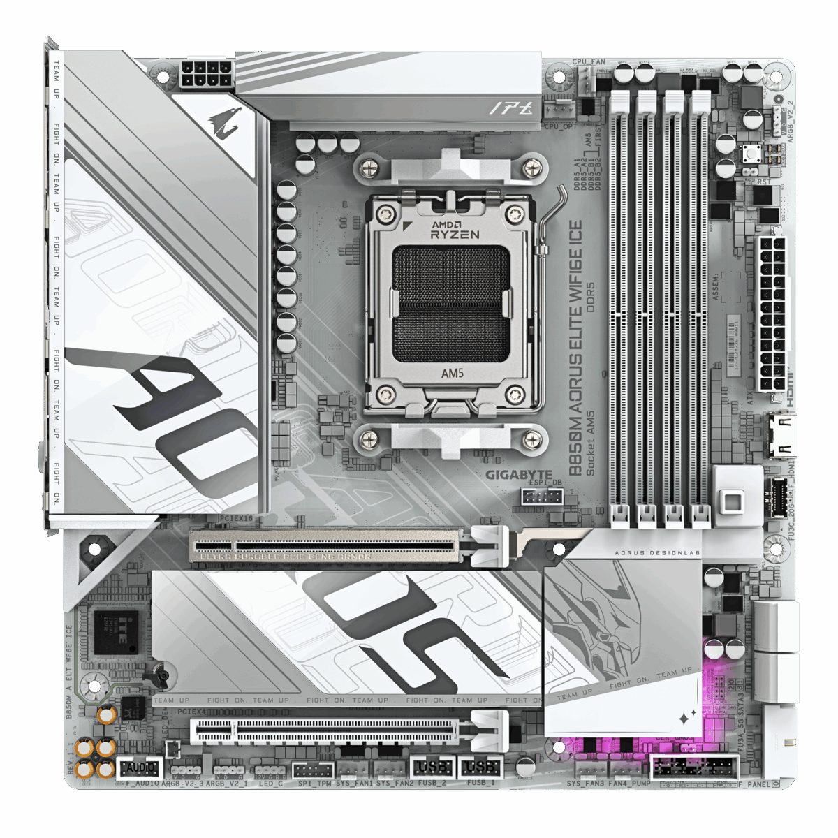 Gigabyte B850M Aorus Elite WiFi6E ICE Motherboard 2