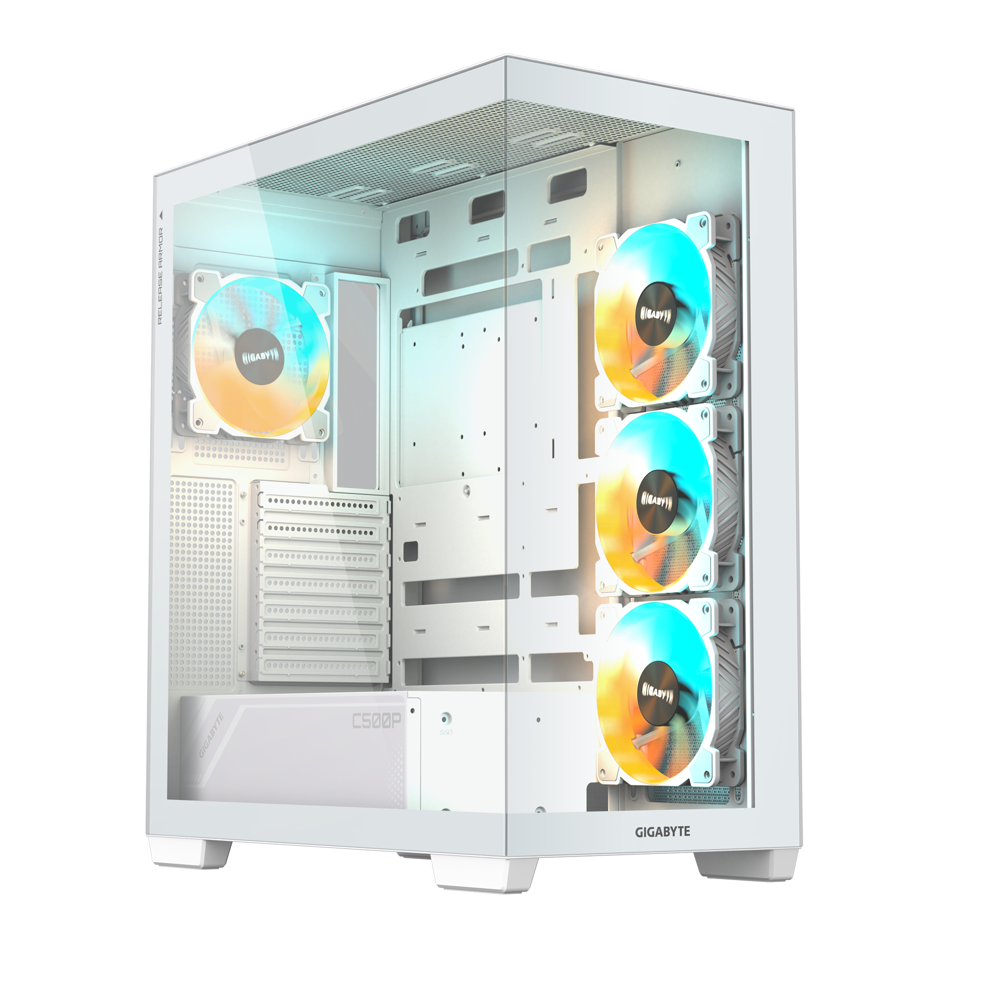 Gigabyte C500 Panoramic Stealth ICE ARGB Desktop Cabinet 1 Gigabyte C500 Panoramic Stealth ICE ARGB Desktop Cabinet 1