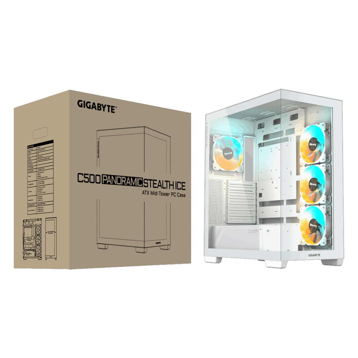 Gigabyte C500 Panoramic Stealth ICE ARGB Desktop Cabinet 8