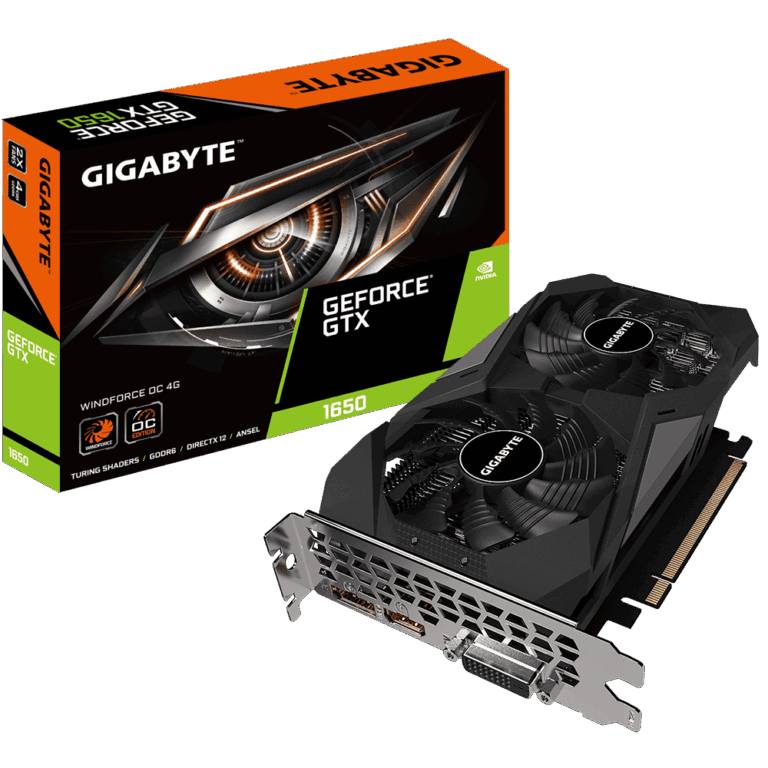 Gigabyte GeForce GTX 1650 D6 Windforce OC 4G 8