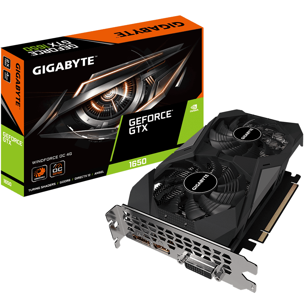 Gigabyte GeForce GTX 1650 D6 Windforce OC 4G 8 Gigabyte GeForce GTX 1650 D6 Windforce OC 4G 8