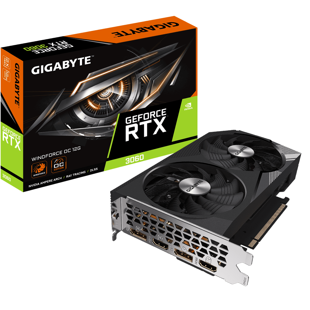 Gigabyte GeForce RTX 3060 Windforce OC 12G Graphics Card 1 Gigabyte GeForce RTX 3060 Windforce OC 12G Graphics Card 1