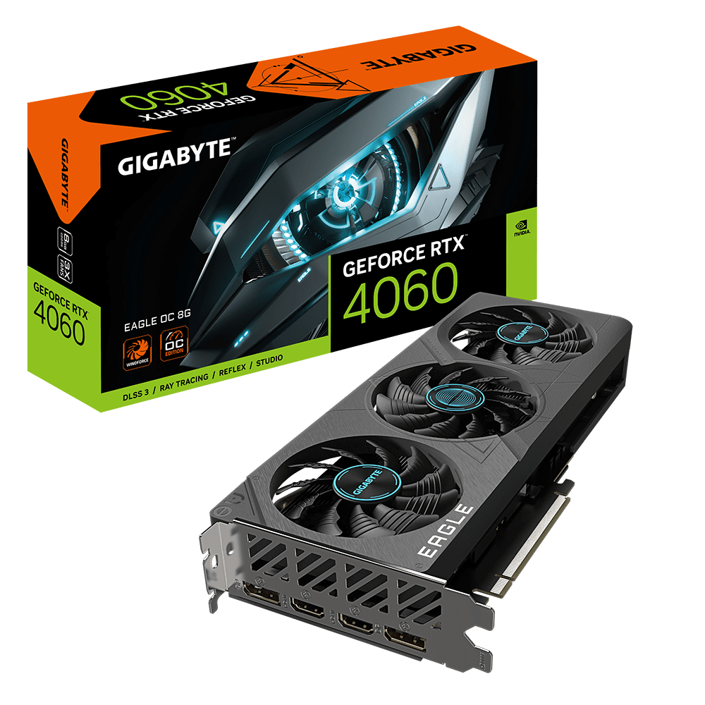 Gigabyte GeForce RTX 4060 Eagle OC 8GB A 1 Gigabyte GeForce RTX 4060 Eagle OC 8GB A 1