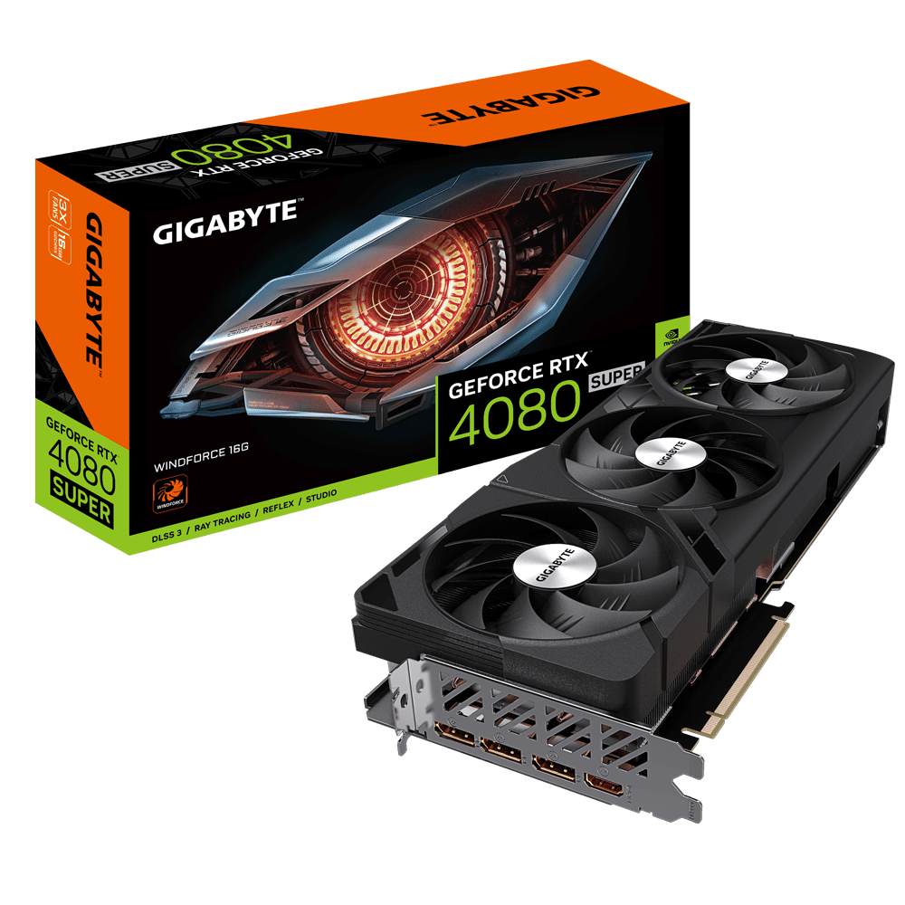 Gigabyte GeForce RTX 4080 Super Windforce 16G Graphics Card 1 Gigabyte GeForce RTX 4080 Super Windforce 16G Graphics Card 1