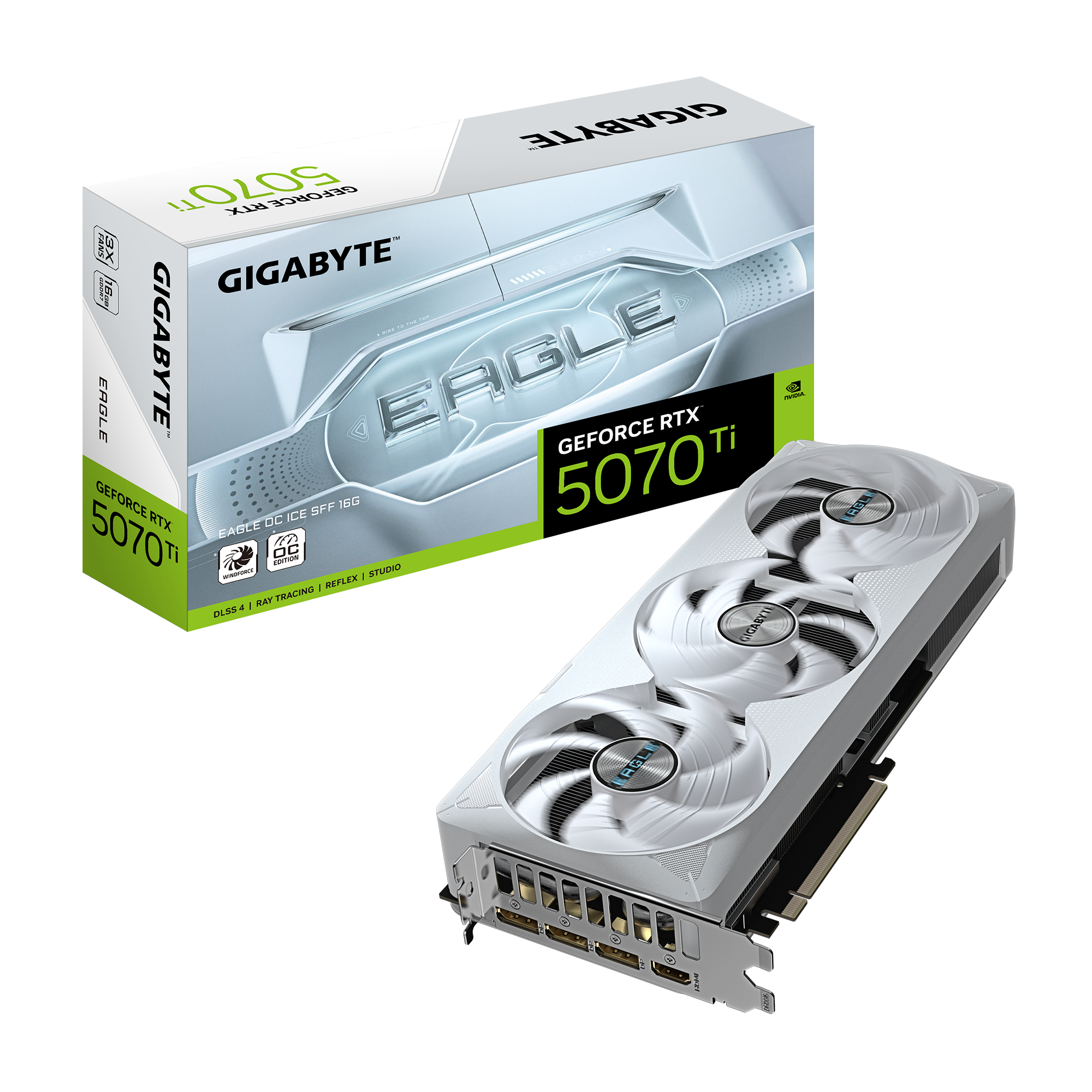 Gigabyte GeForce RTX 5070 Ti Eagle OC ICE SFF Graphics Card 1 Gigabyte GeForce RTX 5070 Ti Eagle OC ICE SFF Graphics Card 1