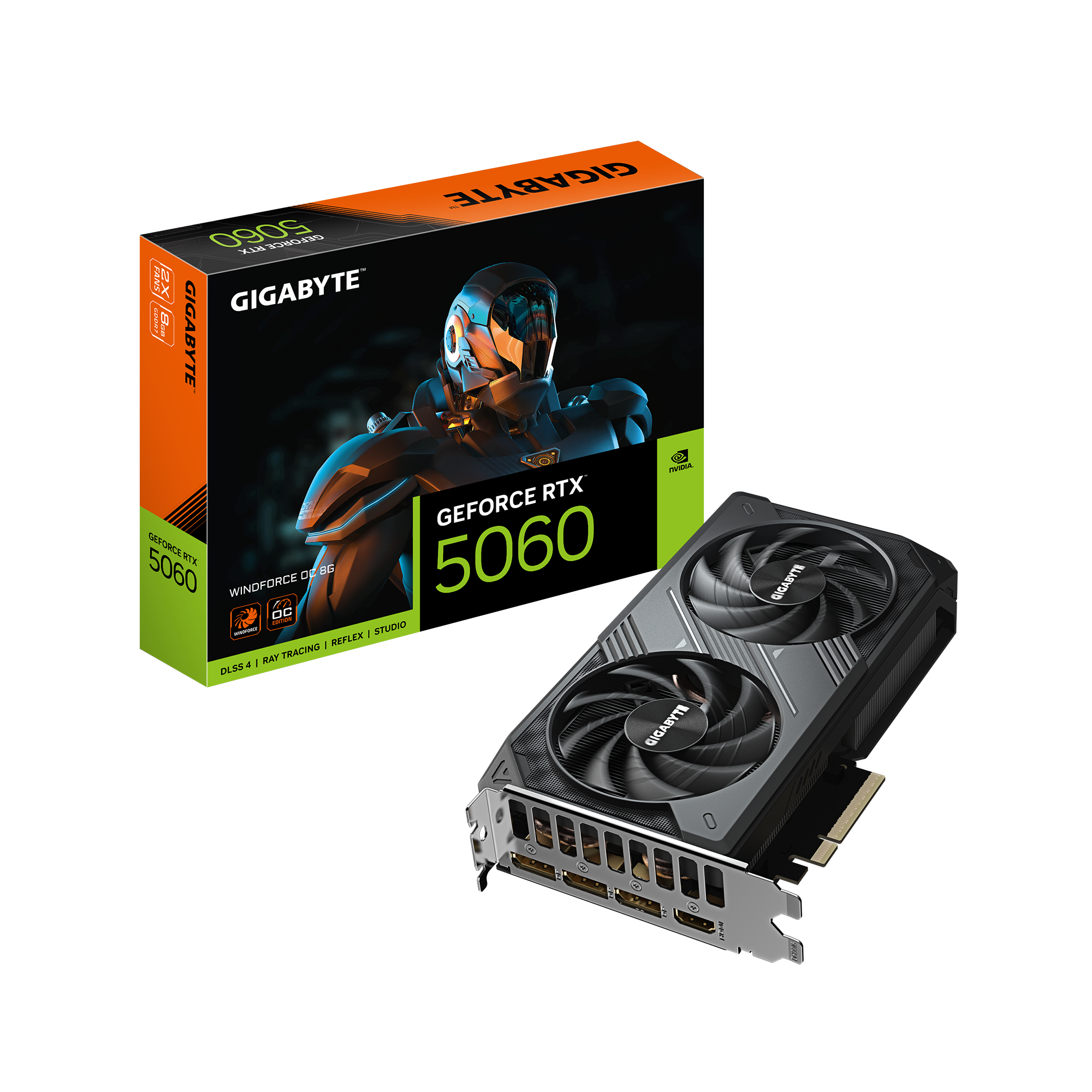 Gigabyte RTX 5060 Windforce OC 8GB Graphics Card 1 Gigabyte RTX 5060 Windforce OC 8GB Graphics Card 1