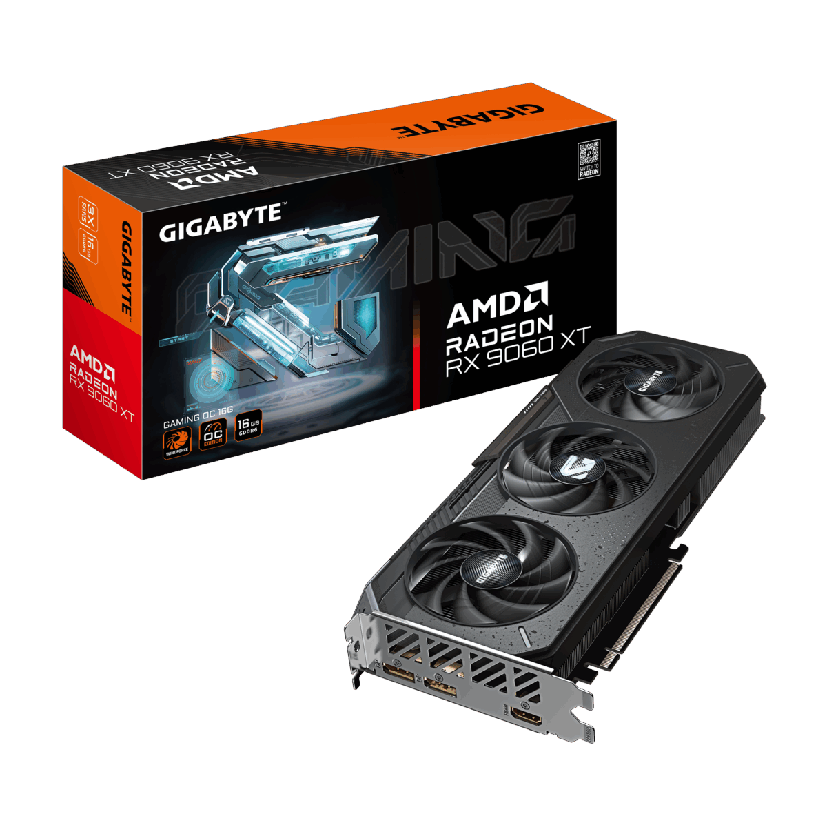 Gigabyte Radeon RX 9060XT 16GB Gaming OC 1