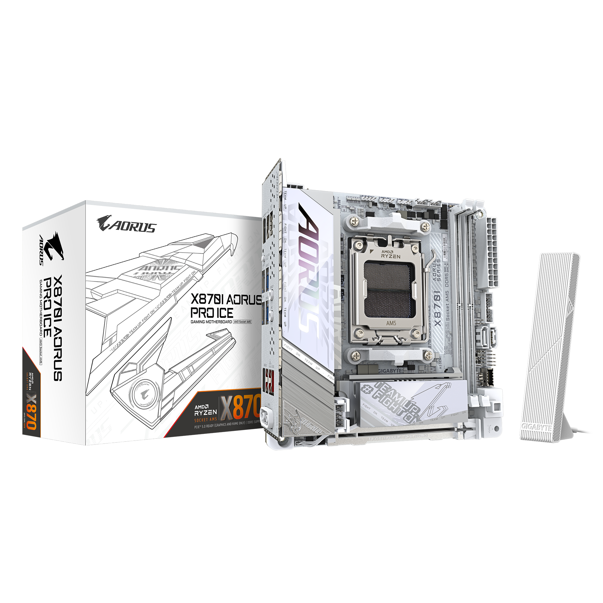 Gigabyte X870I Aorus Pro ICE Motherboard 1 Gigabyte X870I Aorus Pro ICE Motherboard 1