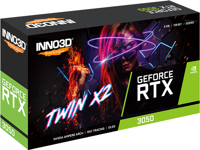 INNO3D GeForce RTX 3050 6GB Twin X2 Graphics Card 2 1