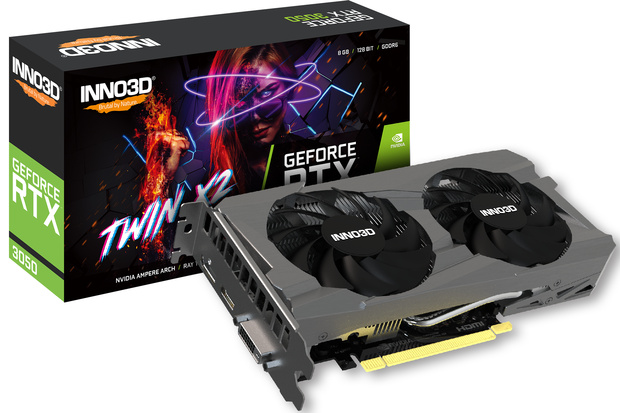 INNO3D GeForce RTX 3050 Twin X2 1