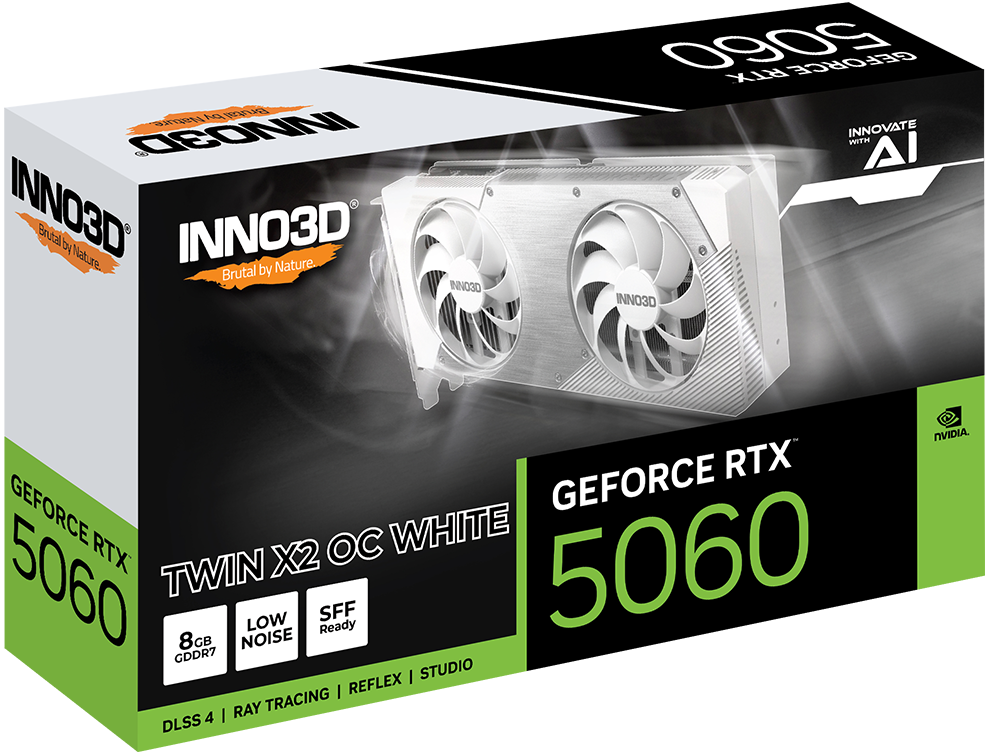 INNO3D GeForce RTX 5060 Twin X2 OC White 2