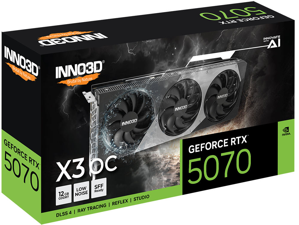 INNO3D GeForce RTX 5070 X3 OC Graphics Card 1