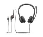 Logitech H390 Black Wired On Ear Headset 4