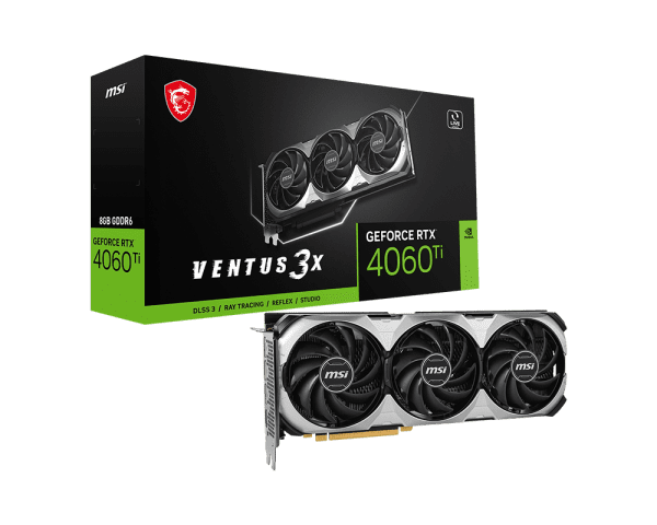 MSI GeForce RTX 4060 Ti Ventus 3X Black 8G 1
