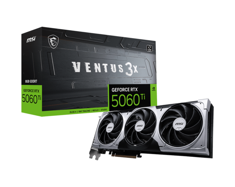 MSI GeForce RTX 5060 Ti 8G Ventus 3X Graphics Card