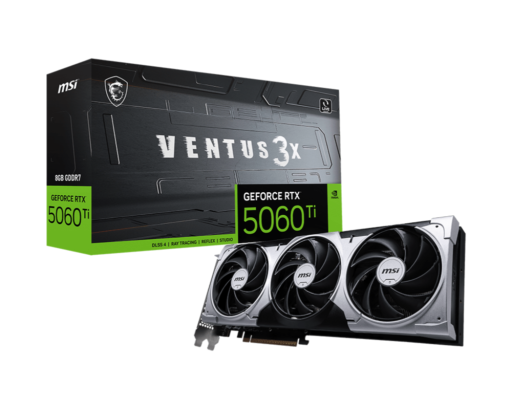 MSI GeForce RTX 5060 Ti 8G Ventus 3X Graphics Card MSI GeForce RTX 5060 Ti 8G Ventus 3X Graphics Card