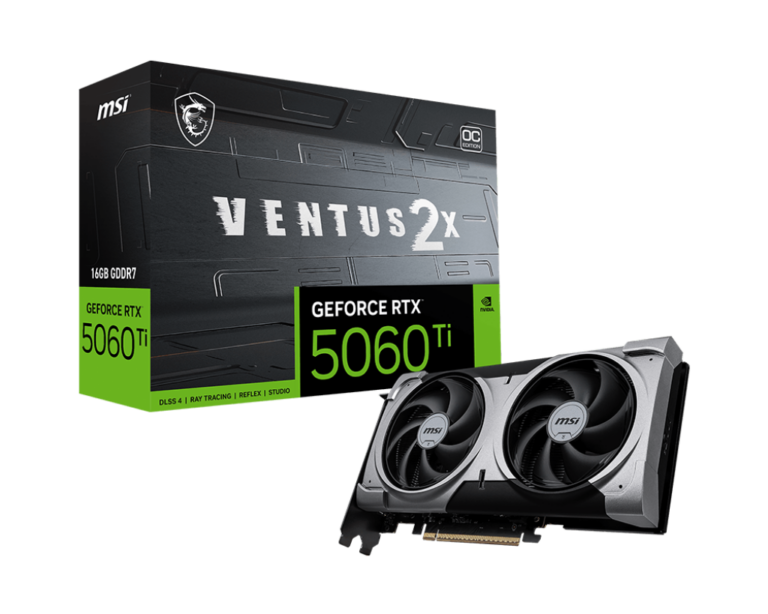 MSI GeForce RTX 5060Ti 16G Ventus 2X OC Plus Graphics Card