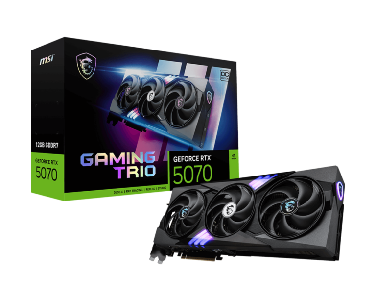 MSI GeForce RTX 5070 12G Gaming Trio OC Graphics Card