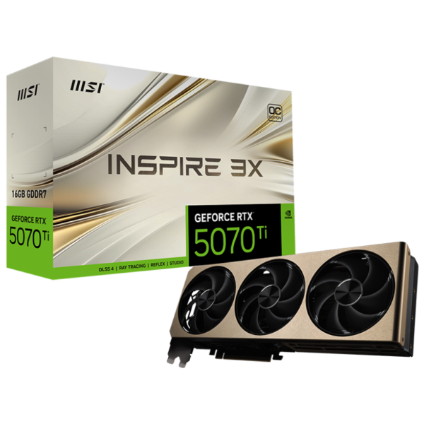 MSI GeForce RTX 5070 Ti 16G Inspire 3X OC Plus